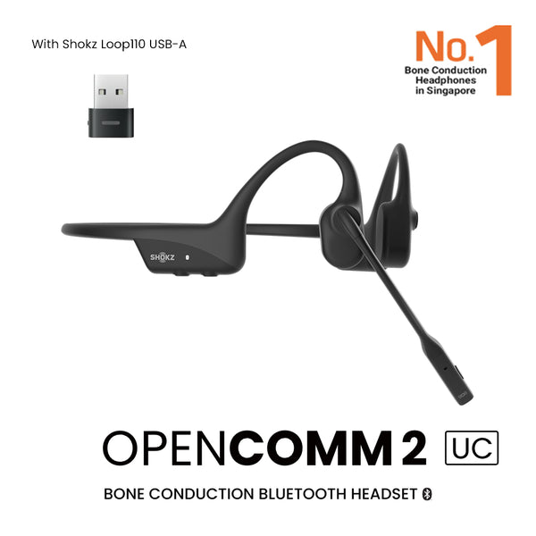 Shokz Opencomm 2 UC Wireless Bone Conduction Headphone